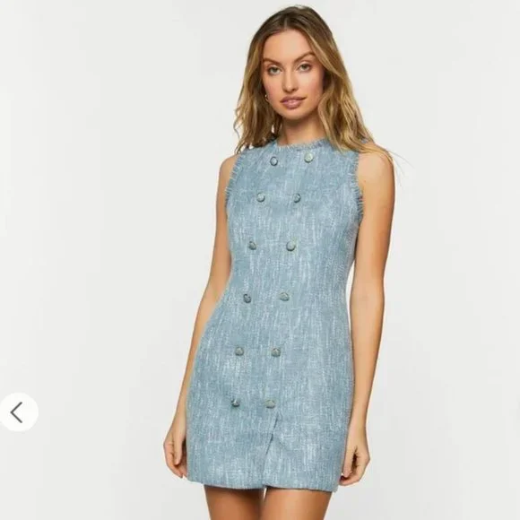 pastel blue dress forever 21 Light blue small forever 21 dress #forever21 #womens
